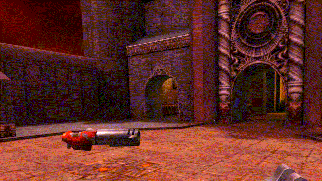 Animated GIF of Rust Quake3 gameplay